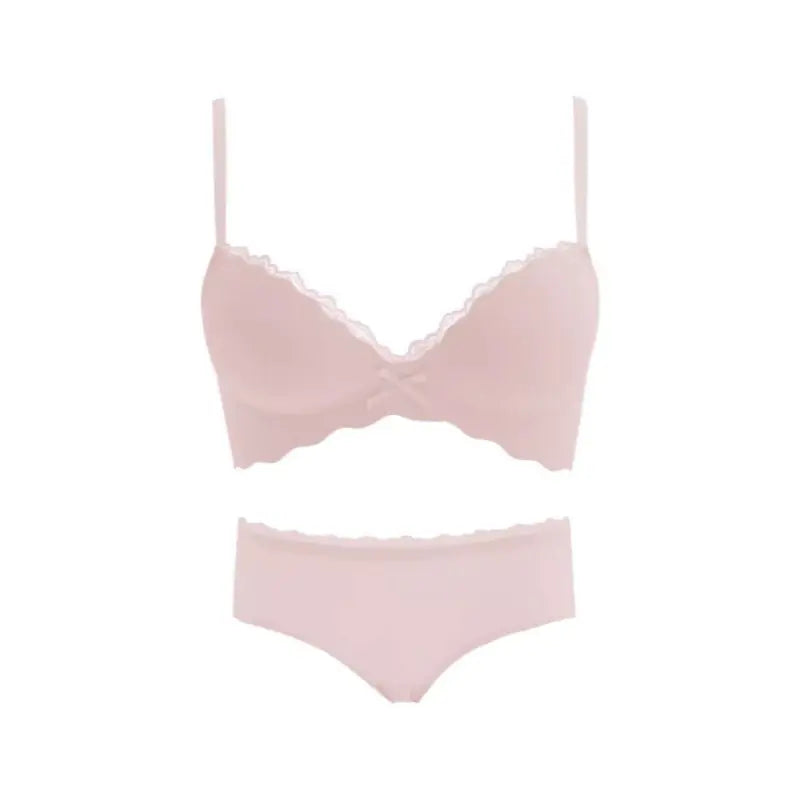 Seamless Push-Up Wireless Bra Set for Small Bust