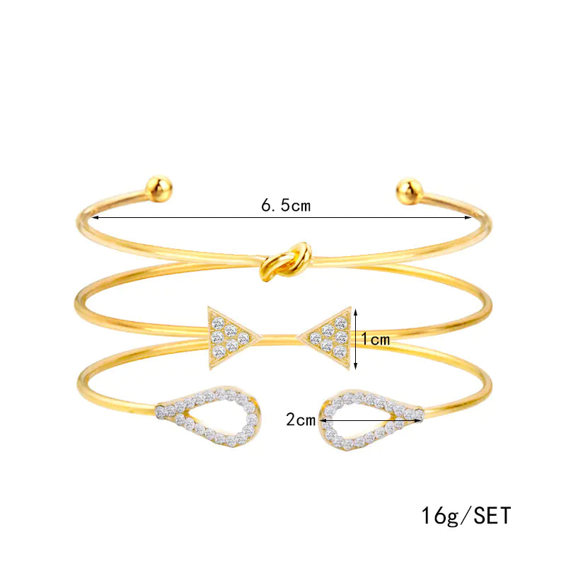 Geometric Leaf Knot Bracelet and Bangle