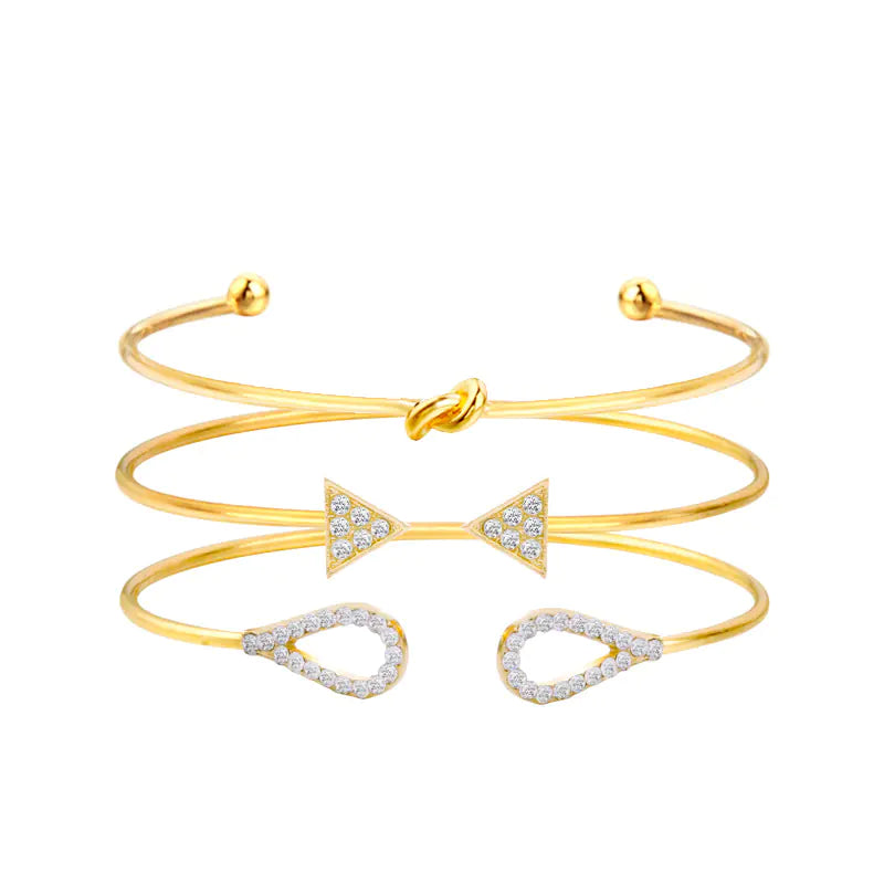 Geometric Leaf Knot Bracelet and Bangle